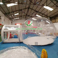 Château gonflable transparent Tongcai Fun House pour enfants, utilisation en extérieur, matériau PVC, respectueux de l'environnement, protection UV, ignifuge