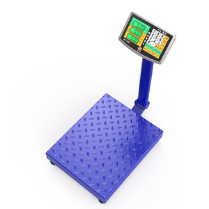 Elektronische Waage Kommerzielle Falt waage aus Kohlenstoffs tahl <span class=keywords><strong>100kg</strong></span> 150kg 180kg Waage blaue Stütz plattform Tisch waage
