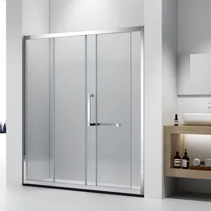 Frame Matte Black Glass Shower Door Bathroom Glass Shower Doors Black Stainless Steel Frame Shower Door For Hotel