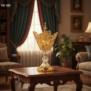 Metallo automatico Bakhoor bruciatore di incenso carbone elettrico per la casa decorativo incenso arabico bruciare - Product Image 5