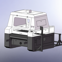 Solution de machine de découpe laser de film DTF entièrement automatique, zone de travail 900 x 700 mm, tête simple/double, découpeuse haute efficacité
