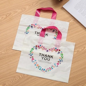 Nhựa <span class=keywords><strong>B</strong></span>ền Cảm Ơn <span class=keywords><strong>B</strong></span>ạn Mua Sắm Mang Theo Tote Túi Với Vòng Lặp Mềm Xử Lý Flexiloop Cửa Hàng Túi Cho Quà Tặng Hàng May Mặc Quần Áo Đóng Gói - Product Image 5