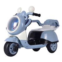Moto électrique pour enfants, tricycle télécommandé, voiture jouet en plastique avec lumières et musique, pour deux personnes, utilisation intérieure et extérieure