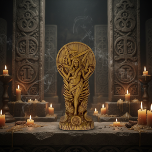 Figuras Personalizadas de Diosas Nórdicas, Estatua de Lilith, Figuritas de Resina, Escultura de Altar Pagano, Dios Vikingo, Estilo Madera, Decoración para el Hogar, Regalos - Product Image 6