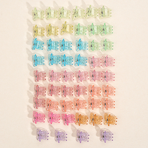Pinzas para el pelo para niñas pequeñas, pinzas para el pelo con flequillo, pinzas para el pelo de mariposa, 30/50 Uds., colores surtidos - Product Image 4