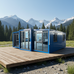 Casa Container Prefabbricata <span class=keywords><strong>in</strong></span> Acciaio Moderna ed Espandibile 20ft/40ft, Mobile con Bagno Completo, Cucina, Impermeabile, Alimentata a Energia Solare - Product Image 1