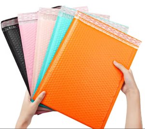<span class=keywords><strong>Buste</strong></span> Imbottite Ecologiche OEM in Polietilene Nero e Rosa, Sacchetti Postali con Forte Adesivo, <span class=keywords><strong>Buste</strong></span> d'<span class=keywords><strong>Aria</strong></span> Personalizzabili Biodegradabili per Calzini - Product Image 1