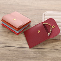 Pochette de rangement pour bijoux en cuir PU, de luxe, portable, style enveloppe, étui anti-poussière pour accessoires, vente en gros