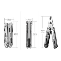 Pince multifonction pliable de survie pour le camping et la randonnée en acier inoxydable par GHK