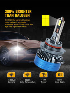 Système d'éclairage automobile GOODZOOM 9005 9006 Ampoules de phares <span class=keywords><strong>LED</strong></span> pour voiture H7 H3 H4 H11 IP67 Ampoules de phares <span class=keywords><strong>LED</strong></span> étanches pour éclairage automobile - Product Image 3