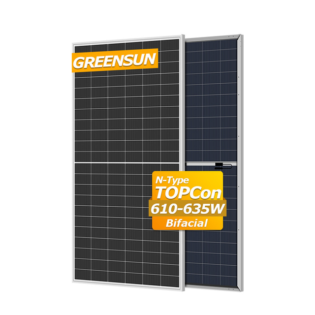 Factory Price Solar Panel for Home 610w 620w 630w 635w Bifacial N-Type HJT Solar Roof Panel with UL TUV Certification