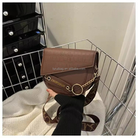 Sac bandoulière simple pour femme en PU, nouveau design, prix de gros abordable, sac à l'épaule tendance pour femme