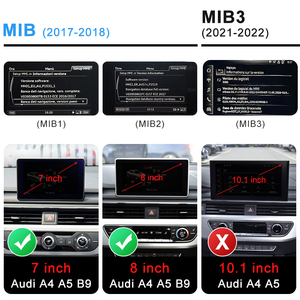 สำหรับระบบ MIB ของ Audi A4 B9 A5 รองรับ Wireless CarPlay, Android Auto, Mirror Link, AirPlay, Bluetooth และระบบนำทาง - Product Image 3