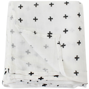 Populaire d'été noir <span class=keywords><strong>blanc</strong></span> symbole imprime couverture de langes pour bébé - Product Image 5