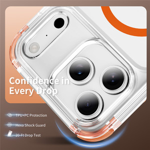 Coque de téléphone magnétique transparente colorée avec cordon amovible, protection d'angle et support pliable pour iPhone 18 17 16 15 Pro Max - Product Image 5