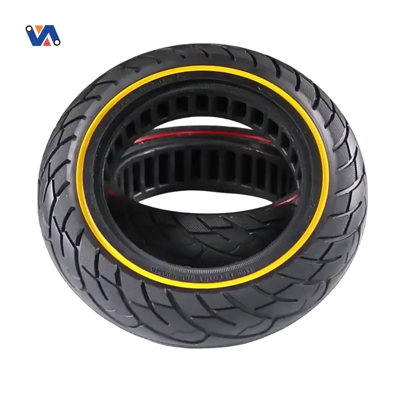 New Image EU Warehouse 10 Inch Color Honeycomb Tire Suitable For Scooter Kugoo M4 Parts Electric Scooter Wheel 10*2.5 Solid Tyre