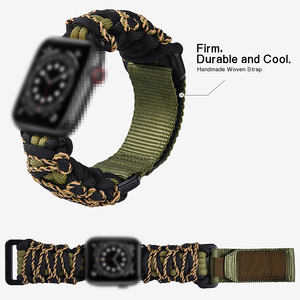 Cinturino elastico intrecciato elastico in tessuto intrecciato in Nylon per cinturino Apple Watch 41 45 mm per iWatch Se Series 8 7 - Product Image 2