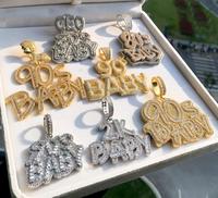 2025 été chaud glacé 80's 90's 2k bébé pendentif pour hommes fête Hip Hop danse bijoux