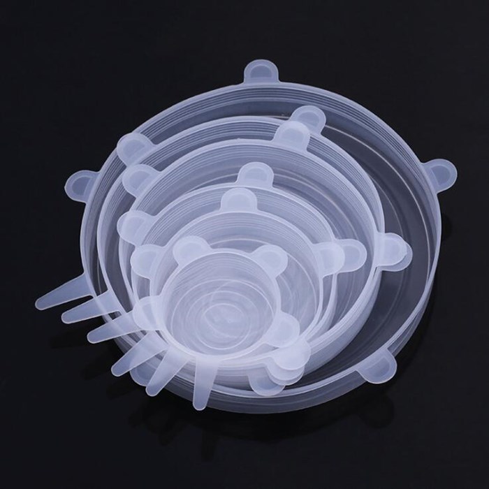 Фабричная Поставка силиконовый 6 шт набор сохраняет свежесть чехол растягивающийся чаша крышкой холодильник микроволновая печь Герметичная крышка