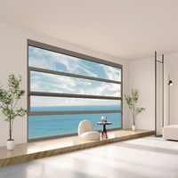 Fenêtres coulissantes de balcon extérieures de cuisine haut de gamme, intelligentes, modernes, à cadre en aluminium, insonorisées, en fibre de verre, grandes, doubles, en verre trempé