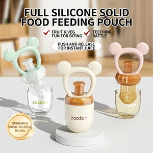 Set di Alimentatori <span class=keywords><strong>per</strong></span> <span class=keywords><strong>Frutta</strong></span> <span class=keywords><strong>per</strong></span> Bambini con Logo Personalizzato, Senza BPA, in Silicone, Mini Ciuccio Congelabile <span class=keywords><strong>per</strong></span> l'Alimentazione del Neonato - Product Image 2