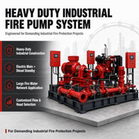 Système de pompe à incendie électrique diesel robuste pour réseau d'incendie industriel