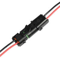 Kabel Konektor Pigtail 15CM 2 Pin Jantan Betina Berjaket PVC Konduktor Tembaga Berlapis Timah untuk Lampu LED Strip