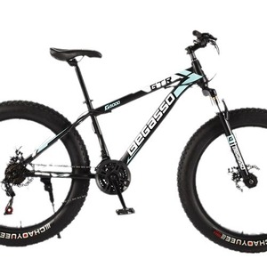 Vélo de montagne 26 pouces avec pneus 4.0, fourche à suspension, unisexe, pour tout-terrain, plage et neige - Product Image 5