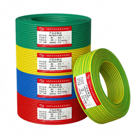 Jiaying Industries 0,5-2,5mm² BV-Draht Massivkupfer BC PVC-Isoliert 450/750V Einadriges Gebäudekabel für Heimbeleuchtung