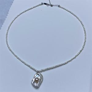 Collier de perles d'eau douce Zhuji, nouveau design créatif unique et ludique, avec pochette et perle d'œuf - Product Image 4