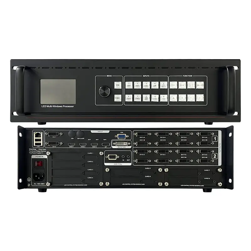 LED Video Processor Scaler MS16K-C Expand SDI USB LED Video Wall Display Processor Support Linsn TS802D For LED Outdoor Screen