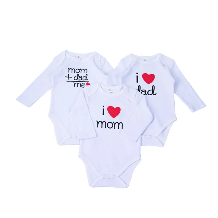 Infant Clothing Long Sleeve 3 Piece Romper Bodysuit Baby Clothes Sets Prsexywelegante Quality Cotton Newborn Full OEM Unisex 550