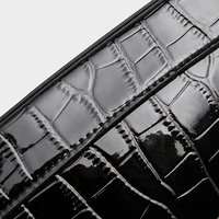 Sac à bandoulière en cuir véritable à motif crocodile, grande capacité, style urbain simple, pour un usage quotidien