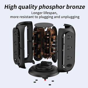 Nhà cung cấp nóng bán 12-Way + 4 USB + 1 Type-C phổ Travel Adapter 10A đánh giá 2500W Chống sấm sét có thể sạc lại mở rộng ổ cắm - Product Image 6