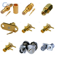 FAT-SM5SF5G4G2W10 10dB 50ohm fixed attenuator plug to SMB jack 4GHz rated 2 watt Fixed_Attenuators