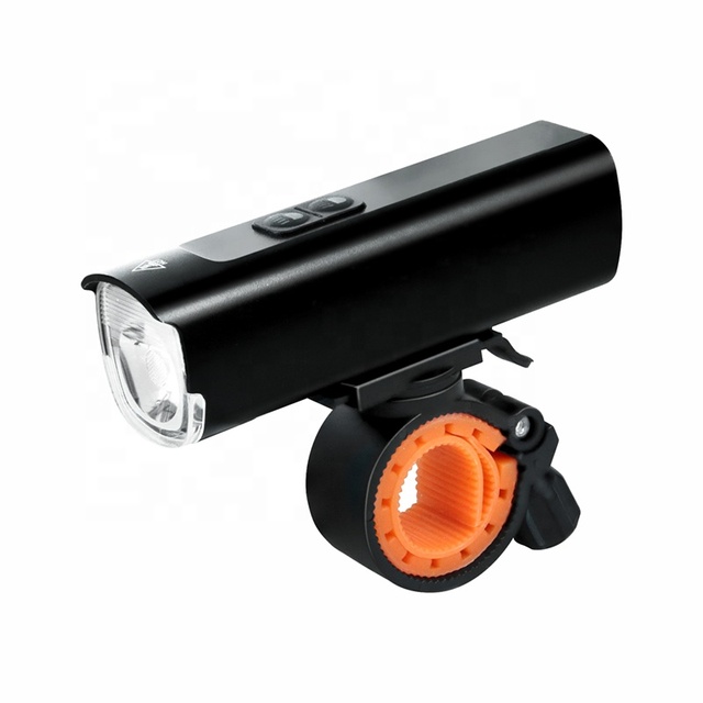 High Lumen Bicycle LED Headlight Aluminum Alloy Material USB Charging Waterproof Mountain Bike Headlight White Emitting Color