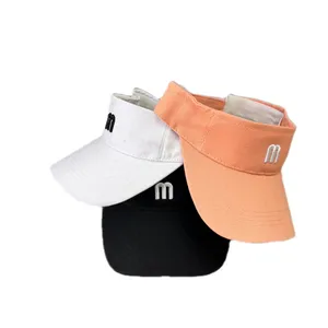 Commercio all'ingrosso Logo personalizzato di alta qualità ricamo Golf Gorras, uomini donne berretto da spiaggia, Sport cappello visiera