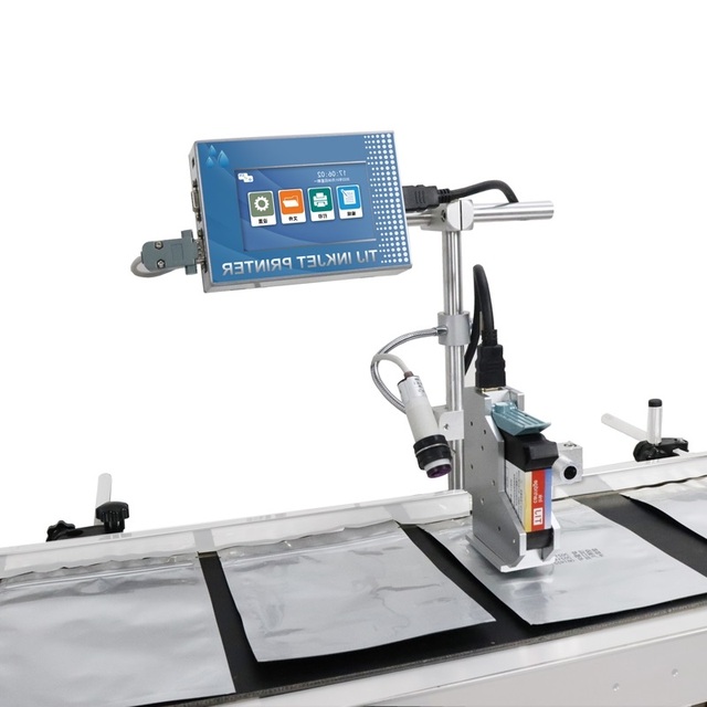 T110 Industrial Online Inkjet Printer for Food Label Printer Date Batch Number Inkjet Continuous Coding Machine Portable Printer