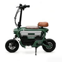 Mini-trottinette électrique urbaine compacte avec une vitesse de 30-50 km/h et une autonomie de 31-60 km, idéale pour les promenades avec un animal de compagnie et les loisirs en ville