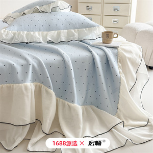 Cooling Ice Silk Mat 1.2m 1.5m 1.8m 2.0m Bed Summer Princess Style PE Foam Baby Bedding - Product Image 2
