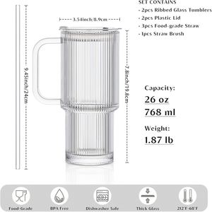 Wholesale 24oz Borosilicate Glass Beer Can <b>Cup</b> Leakproof Portable Iced Coffee Tumblers Clear <b>Reusable</b> Drinkware Microwave Safe - Product Image 2