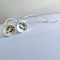 Douille pour lampe halogène GU10 avec câble bleu et marron