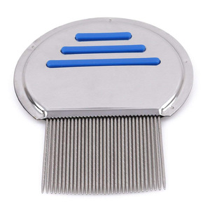 <span class=keywords><strong>Pettine</strong></span> per Pulci in Acciaio Inossidabile Ecologico a Denti Densi, Strumento per la Rimozione di Peli, Forfora e Pidocchi per Cani, Accessorio per la Toelettatura degli Animali Domestici - Product Image 1