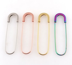 Nouvelle tendance <span class=keywords><strong>grande</strong></span> <span class=keywords><strong>taille</strong></span> châle vêtements broche sécurité or broches pour femmes plaqué acier inoxydable <span class=keywords><strong>épingle</strong></span>s de sûreté broche accessoires - Product Image 6