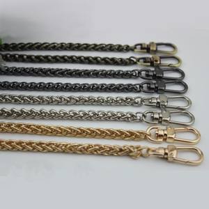 <span class=keywords><strong>Tracolla</strong></span> a Catena a Spiga in Metallo da 120 cm 47'' di Ricambio per Borsa <span class=keywords><strong>Oro</strong></span> Argento Canna di Fucile con Ganci per Creazione Borse Fai-da-Te - Product Image 1