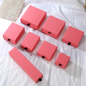 Custom Logo <b>Black</b> Foam Sliding Drawer Paper Jewelry <b>Box</b> for Pendant Ring Necklace Earrings Gift Packaging OEM ODM Wholesale - Product Image 6