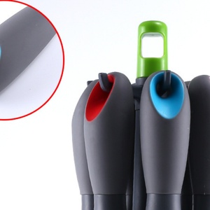High Quality 8-Piece Nylon <b>Plastic</b> <b>Kitchen</b> Utensils Set Colorful Rubber Handle <b>Kitchen</b> Utensils With Kitchenware Rack - Product Image 4
