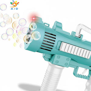 אקדח בועות סופר מסתובב חשמלי לילדים, צבעוני, דגם AJB Dazzling Light, צעצוע בועות לילדים - Product Image 2