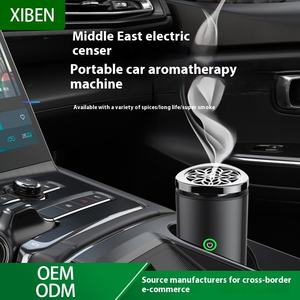 중동용 초대형 휴대용 자동차 아로마 테라피 기계 전기 향 버너 Mubkhar 아로마 버너 오래 지속되는 연기 - Product Image 3
