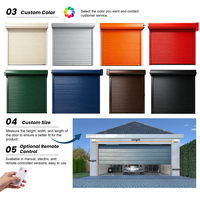 Volet roulant en aluminium électrique, coupe-vent, isolation thermique, entrée de garage, usage industriel, sécurisé, Asie du Sud-Est, Malaisie